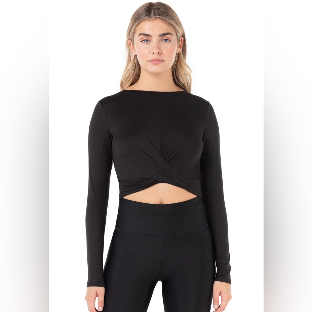 NEW Women’s Crossover Long Sleeve Twist Front Top